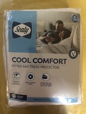 Sealy Cool Comfort Fitted Mattress Protector, Twin