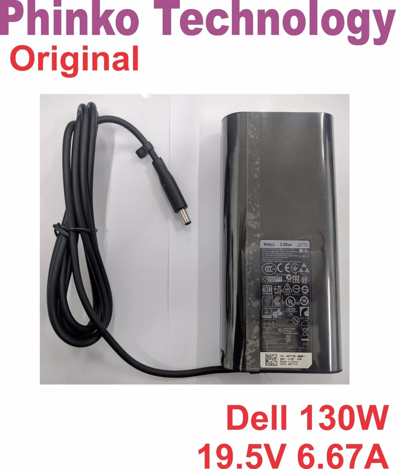 Genuine DELL Slim 130W Power Adapter Charger for XPS 15- 9530  