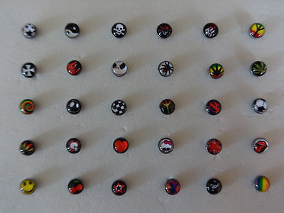 1 LOGO MOTIVE Nose Stud Pin Nostril Ear Plug
