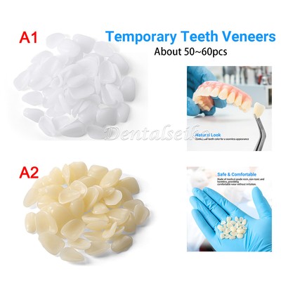 50Pcs Dental Temporary Teeth Veneers Whitening Porcelain Resin Anterior Tooth