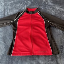Charles River Women’s Long Sleeve Full Zip Red/black Corvette Logo Jacket Large