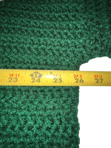 Football Game Day Sweater Green Bay Packers XXL Green Handmade Crochet OOAK - Picture 7 of 9