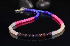 Opal Balls Necklace For Women Natural Ethiopian Fire Opal Balls Necklace