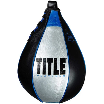 Title Boxing Platinum Perilous Speed Bag - Black/Silver