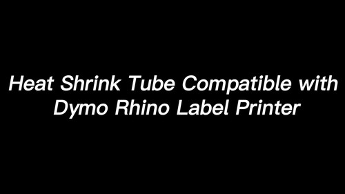 Heat Shrink Tube Wire Label Cartridge 18055 1/2" For Dymo RHINO 5200 3000 6PK - Video 1 von 1