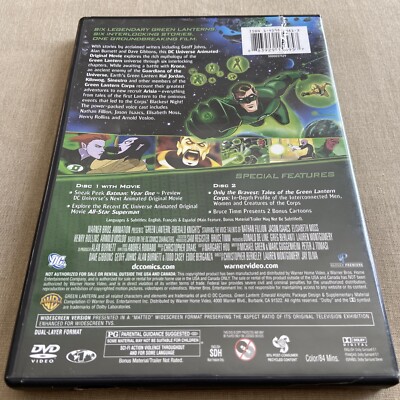 Green Lantern: Emerald Knights (DVD, 2011, Special Edition) DC