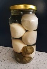 Pickled Eggs Deli Homemade pickled British Free Range eggs With Jalapeño Chilli