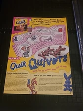 Nestle Quik Quivers 1990s Print Ad 8x11 Great To Frame 