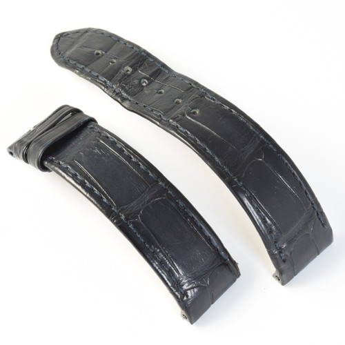 Cartier Santos-Dumont 4240 Dark Blue Alligator Leather Watch Strap 18mm – 17mm - Picture 11 of 13