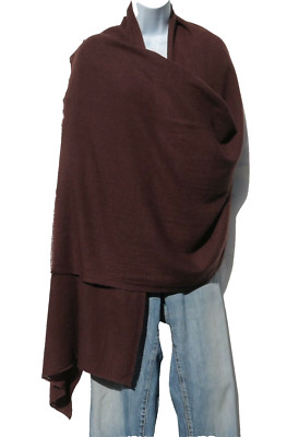 Cashmere|Himalayan|Shawl/Scarf| Lightweight|1Ply|4Pad|Handloomed|Auburn