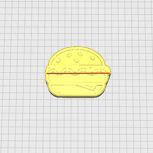 Hamburger Bath Bomb Mold, DIY original BathBombs Set 3D Printed Kit - Picture 7 of 7