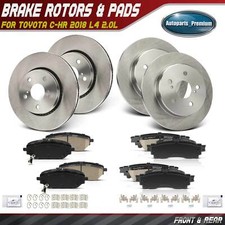 Front Rear Disc Brake Rotors Ceramic Brake Pads For Toyota C-hr 2018 2.0l