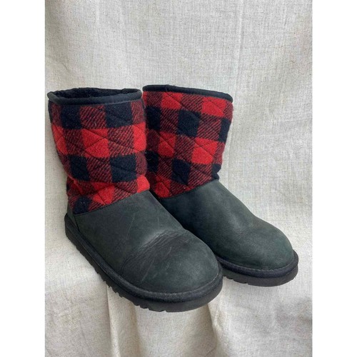 Red Sherpa Lined Suede Boot Youth Size 
