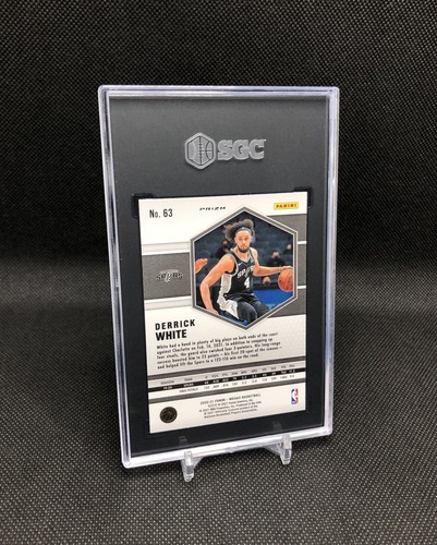 2020-21 Mosaic Derrick White GENESIS PRIZM SSP CASE HIT No. 63 GRADED SGC 10 GM! - Picture 8 of 18
