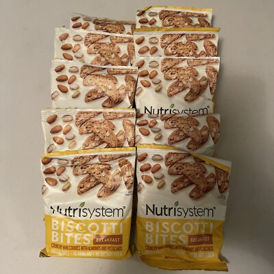  10 Nutrisystem Biscotti Bites BREAKFAST BEST BY:  June 2025