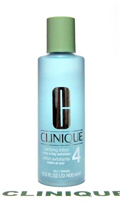 CLINIQUE Clarifying Lotion 4 Twice a Day Exfoliator (13.5oz/400mL) JUMBO FULL SZ