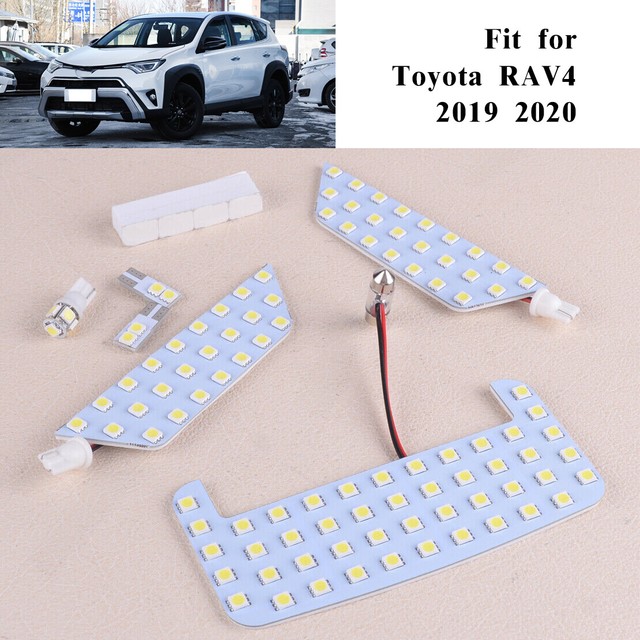 White Car Interior LED Dome Reading Light Lamp Bulb For Toyota RAV4