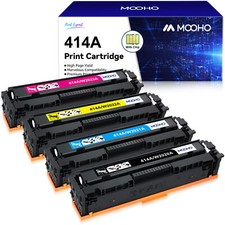 4 Pack 414A W2020A Toner Set for HP Laserjet Pro M454dw M454dn M479fdn WITH CHIP