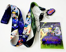 Disney Villains Lanyard ID Badge Holder Keychain Ticket Pin Trading Holder