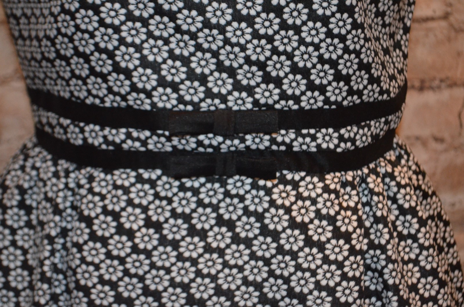 Modcloth Perfectionist in Our Midst dress NWOT 2 $130 Wendy Bird black/white image 5