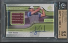 2012 SP Authentic Limited #1 Tiger Woods 23/200 Auto Shirt Gem Mint BGS 9.5