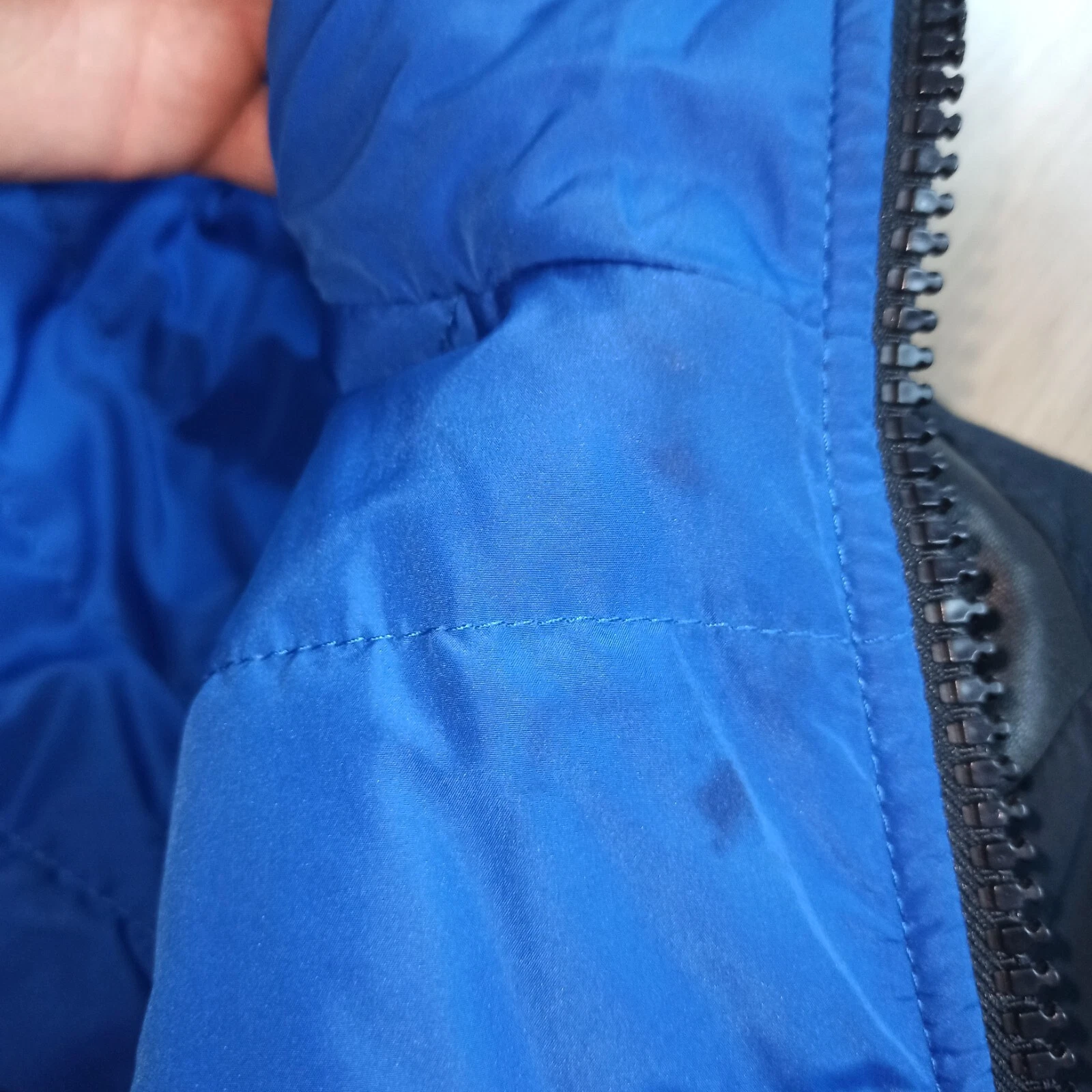 Baldinini mens down quilted reversible nylon leather jacket coat - product detail image 16