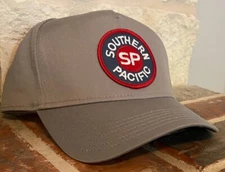 Cap / Hat (Light Grey)- Southern Pacific (SP) bullseye logo #11721  NEW