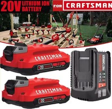 For Craftsman V20 20 Volt MAX Lithium Battery / Charger CMCB204 CMCB202 CMCB201