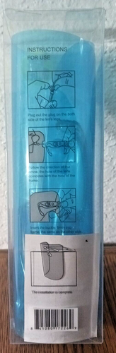 Women's Blue Protective Face Shield with Glasses - Picture 4 of 6