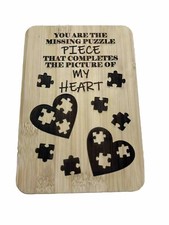 Laser Engraved Handmade Wooden Home Decor.