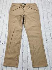 Lauren Ralph Lauren WOMENS SIZE 6P Beige Chino Ankle Zip Pockets Pants Y2K VTG