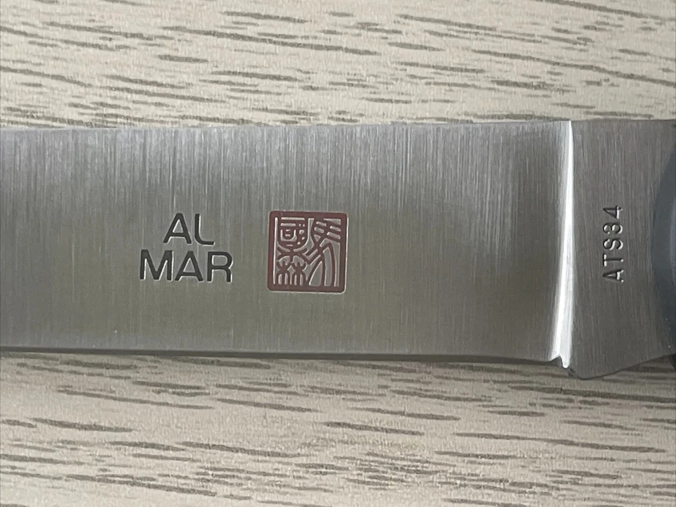 Cuchillo Plegable Pescador Al Mar 6004AW ATS-34 Limited 48/200 Japón 1992 Foto 4 de 4