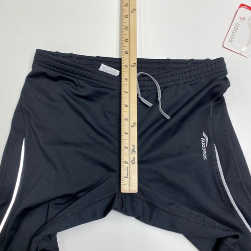 Saucony Omni LX Tight II Womens MP Petites Black Pockets Zip Ankles Running New - Picture 13 of 15