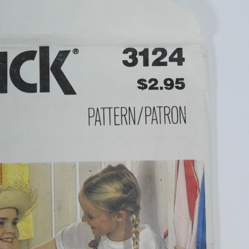 Butterick 3124 Girls T-Shirt Transfers Sewing Pattern One Size Cut Roller skate - Picture 4 of 8