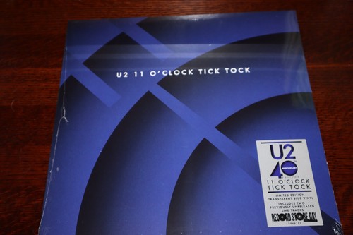 U2 - 11 O'Clock Tick Tock BLUE VINYL RECORD STORE DAY New RSD 12" Single SEALED