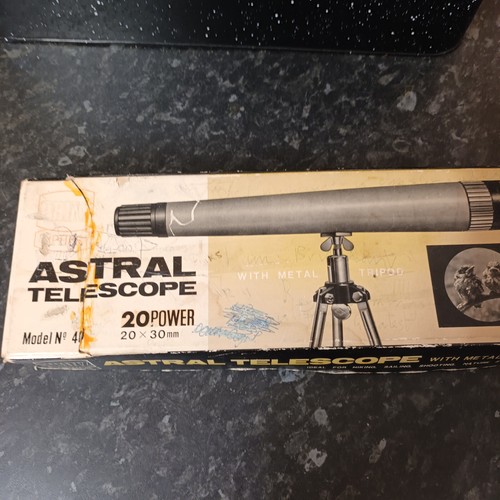 Vintage Prinz Astral Telescope Model 40 – 20x Power Optics 20/30mm Retro Scope - Picture 5 of 10