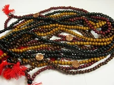 12 Strands 28" Assorted Color (7mm x 8mm) Wooden Beads Wholesale Bulk Lot (II-8)