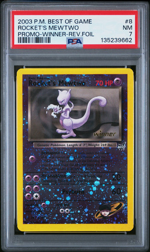 Rocket's Mewtwo graded PSA 7 for sale on eBay