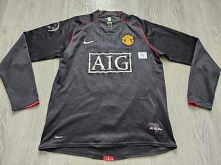 Mens Nike Manchester United ROONEY #10 Away football shirt 2007 2008 Size L