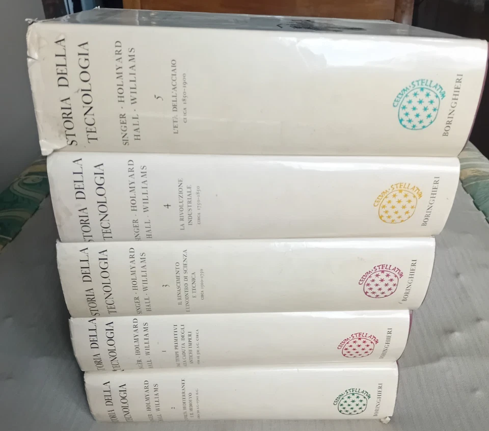 Singer - Storia Della Tecnologia I II III IV V Boringhieri 1968 1976 5 Volumi - Immagine 2 di 4