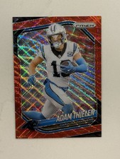 2025 Panini Prizm #189 ADAM THIELEN Red Wave Prizm /149 Carolina Panthers