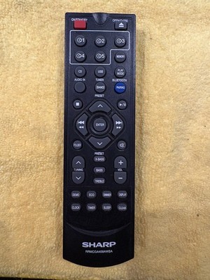 Sharp RRMCGA409AWSA Genuine Remote Audio System XL-BH250