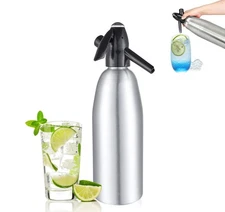 1L Portable Soda Siphon Sparkling Water Maker,Seltzer Water Maker,Carbonated ...