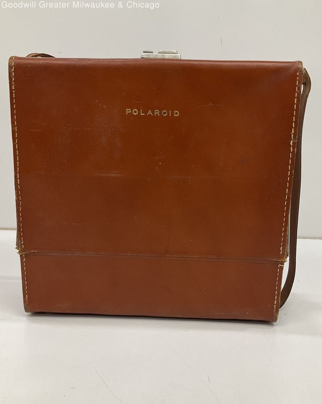 Vintage Polaroid 800 Land Camera w/ Manual & Case (Broken Strap)
