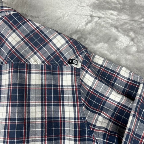 Rip Curl Mens Plaid Button Up Long Sleeve Casual Shirt - Picture 11 of 12