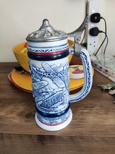 AVON Vintage 1981 Large Aviation Airplane Ceramic Beer Stein Tankard - 7th Made