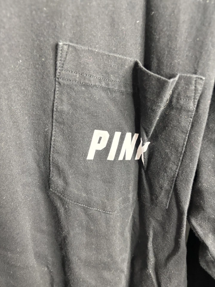 PINK Victoria's Secret Shirt Womens Large Sequin Rainbow Dog Long Sleeve Pullove - Image 4 of 4