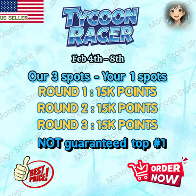 Tycoon Racers Monopoly Go 3 Slots 15k point/Race (3 Race 45K point) Feb 4th-8th