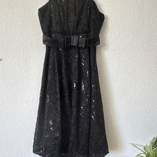 ORSAY Damen Kleid Gr. 38 Schwarz A-Linie Carm...