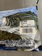 Bass Assassin Bang Lures Ding Dong Worm 6" WATERMELON/RED GLITTER DDW57410 15 Pk